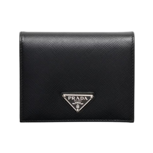 Saffiano-Leder  in Schwarz 11.2cm