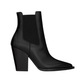 Theo Chelsea Booties aus glattem Leder 9.5cm