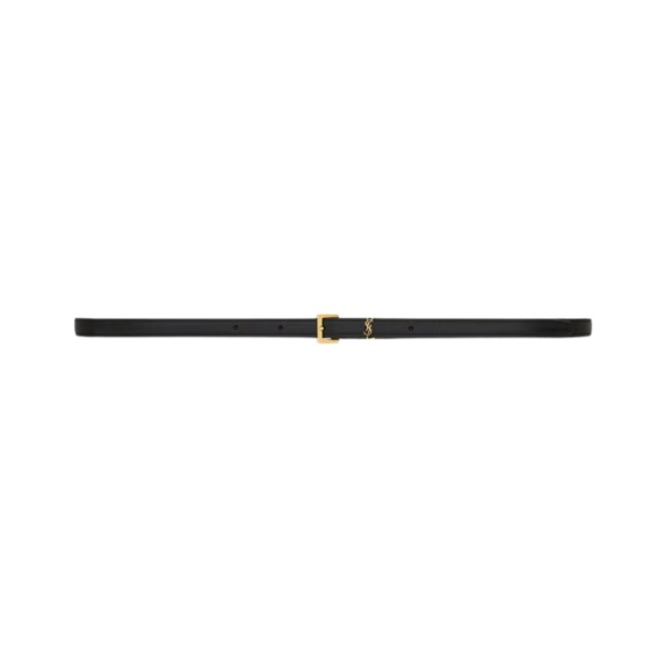 Cassandre extra dünner Gürtel aus glattem Leder 1cm