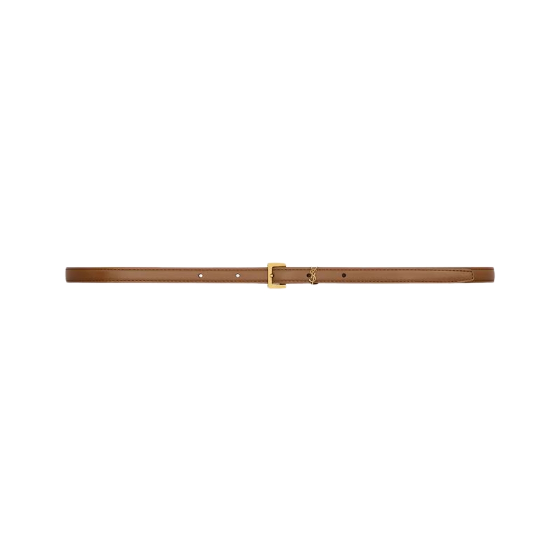 Cassandre extra dünner Gürtel aus glattem Leder 1cm