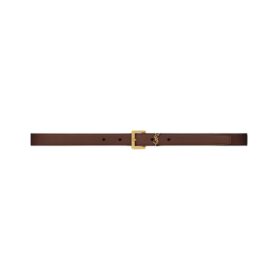 Cassandre dünner Gürtel aus glattem Leder 2cm