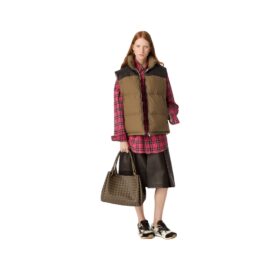 Frosted Poplin Puffer Weste