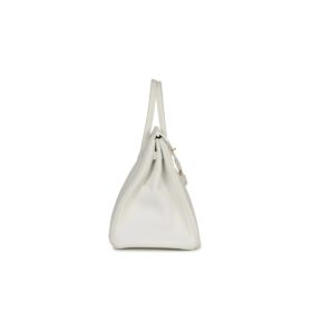 Weiß Clémence mit Gold-Beschlägen 35cm