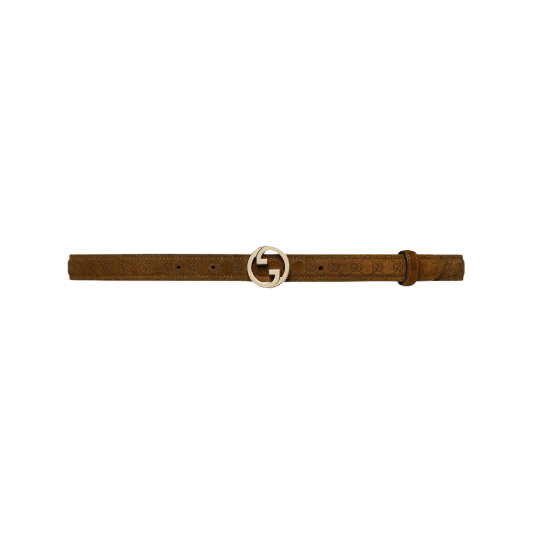 Hellgoldene Beschläge schmaler Gürtel 3cm