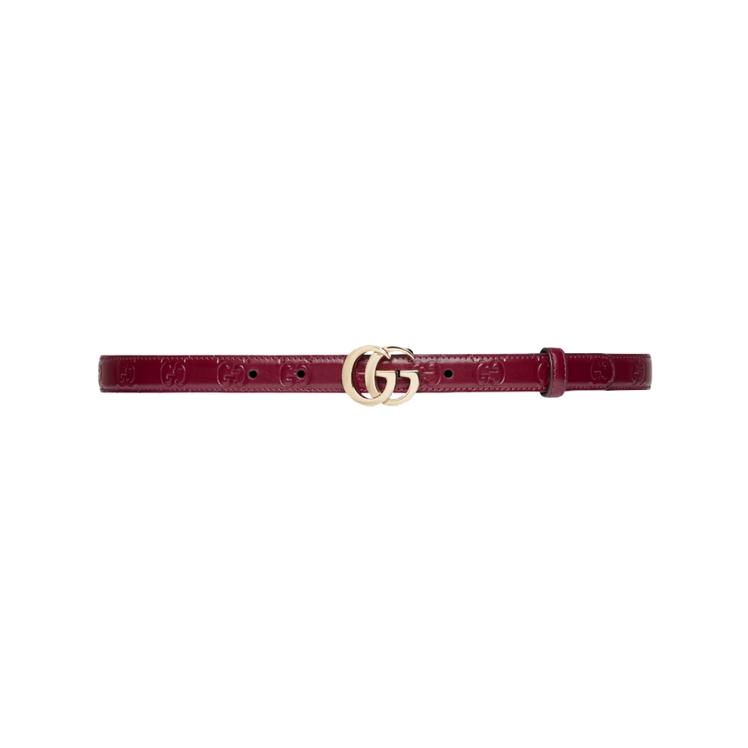 Schmaler Gürtel mit hellgoldenen Beschlägen  2cm