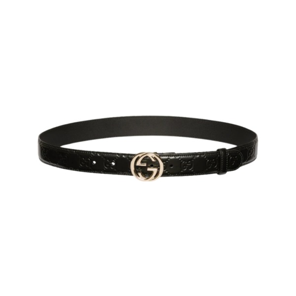 Ineinandergreifende G-Schnalle aus Leder 3cm