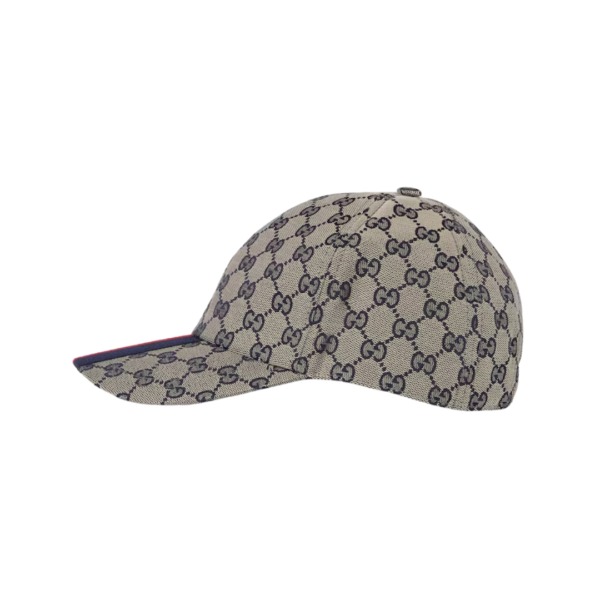 Baseballkappe mit blau-rotem Webstreifen