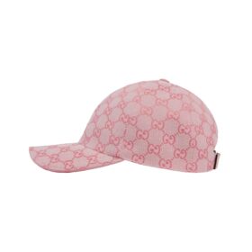Baseballkappe aus rosa Leder