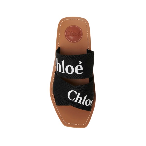 Woody-Mules mit Absatz Schwarz