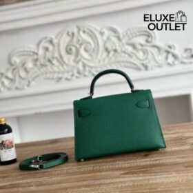 Kelly Mini Epsom Smaragdgrün/Silber