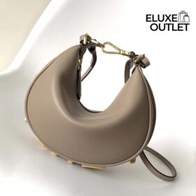 Mini Ledertasche in Taubengrau 13cm