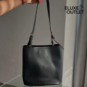 Die schwarze Ledertasche 22.5cm
