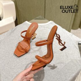 Opyum Slingback Sandalen aus pflanzlich gegerbtem Leder 8.5cm