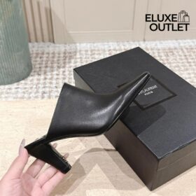 Jill Mules aus glattem Leder 9.5cm