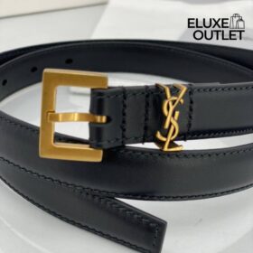 Cassandre extra dünner Gürtel aus glattem Leder 1cm