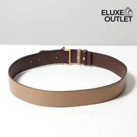 Beidseitiger Gürtel aus Leder in Naturfarbe 4 cm