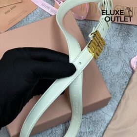 Weiß Leder 2 cm