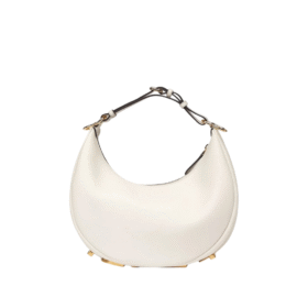 Weiße Ledertasche  24.5cm