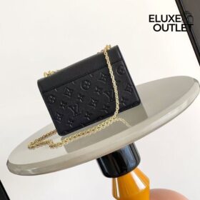 Wallet auf Kette Rosy Schwarz 19.5cm