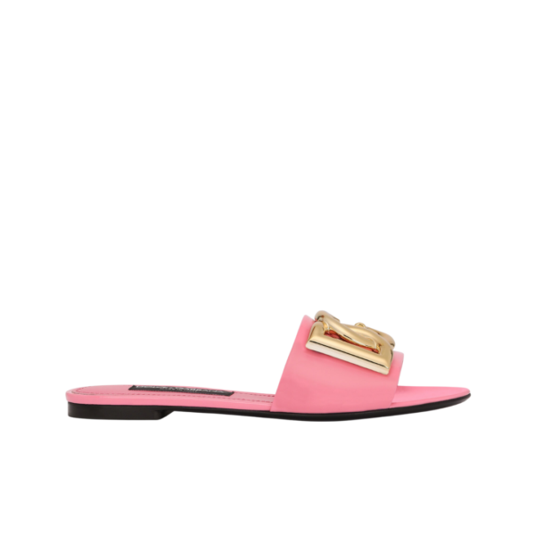 Lackleder-Slides mit DG-Logo