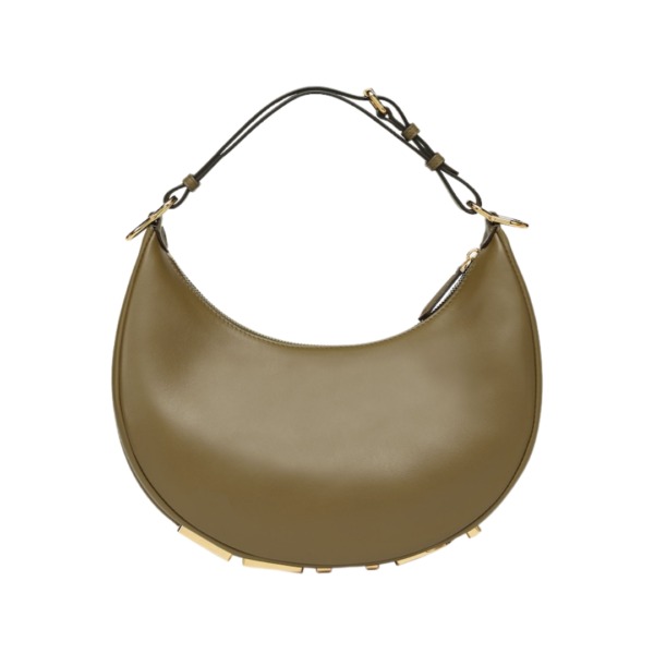 Grüne Ledertasche  24.5cm
