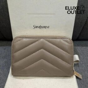 Cassandre matelassierte Münz-Karten-Brieftasche aus Lammleder 11cm