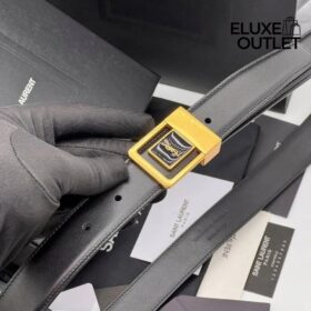 LA 66 Buckle Gürtel aus lackiertem Leder 3cm