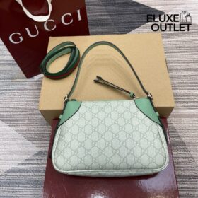 GG Emblem Tasche Salbeigrün 24.5cm