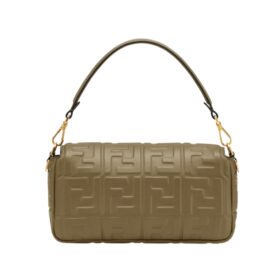 Ledertasche aus grünem Nappaleder 15cm