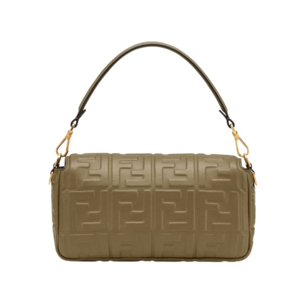 Ledertasche aus grünem Nappaleder 15cm