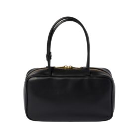 Schwarze Leder-Top-Griff 17cm