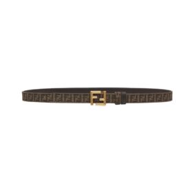 Beidseitiger Gürtel aus schwarzem Leder 2cm