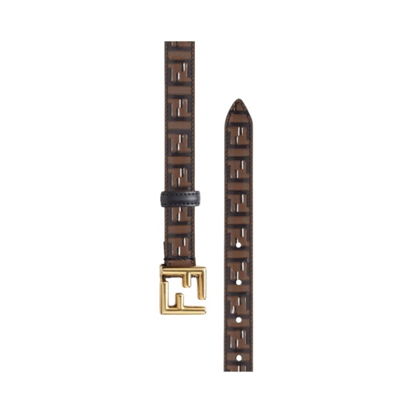 Brauner Leder Gürtel 2cm