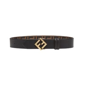 Beidseitiger Gürtel aus braunem Leder 4cm