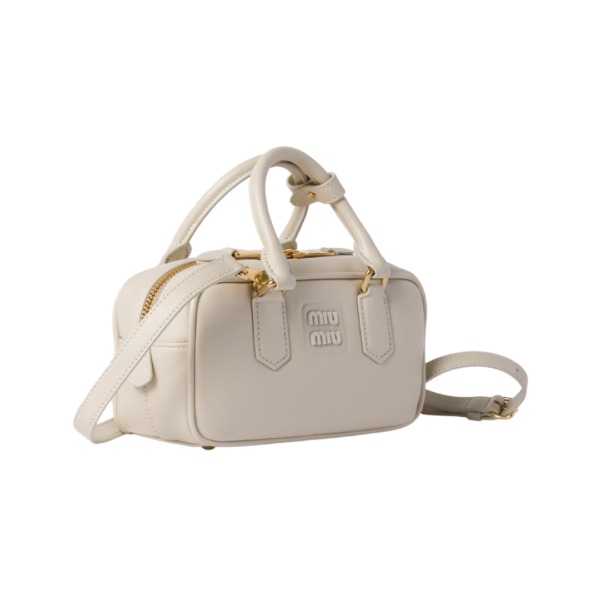 Arcadie-Leder-Mini Kreideweiß  10.5cm