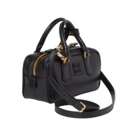 Arcadie-Leder-Mini Schwarz  10.5cm