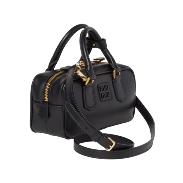 Arcadie-Leder-Mini Schwarz  10.5cm