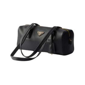 Mittelgroße Lederhandtasche mit Griff 12.5cm