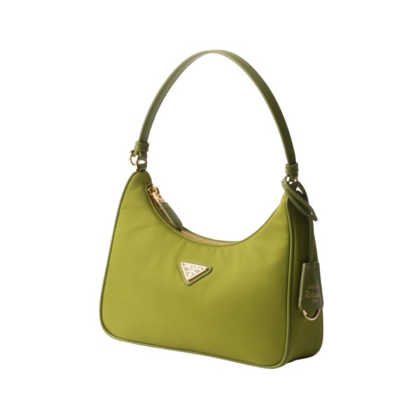 Re-Nylon- und Saffiano Efeugrün 17cm