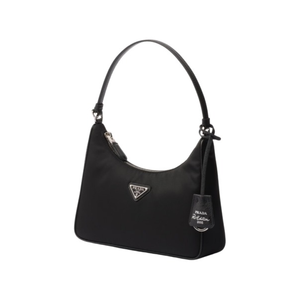 Die schwarze Re-Nylon- und Saffiano 17cm