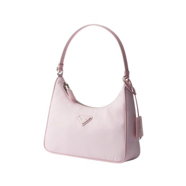 Re-Nylon- und Saffiano in Alabasterrosa 17cm