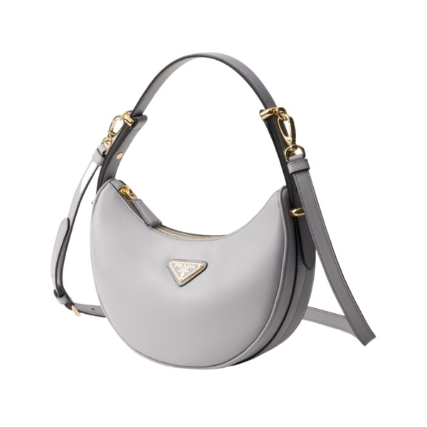Arqué kleine Ledertasche Granitgrau 18.5cm