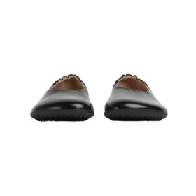 Leder-Ballerinas Schwarz