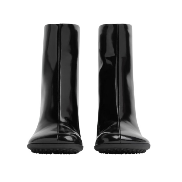 Schwarze Leder-Stiefeletten 7.5