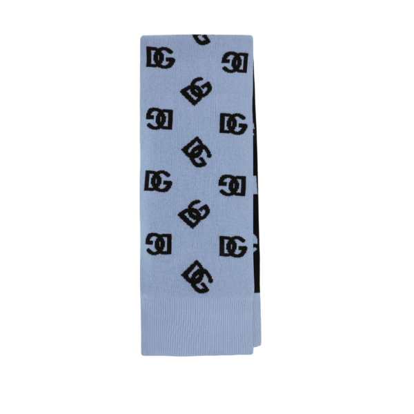 Wollschal mit Jacquard-DG-Logo