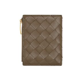 Leder-Geldbörse in Tannenzapfen 11.5cm