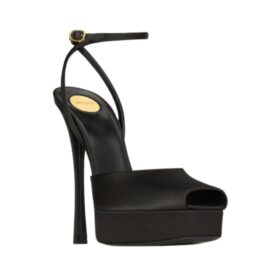 la scandale platform sandals in satin crepe 11cm