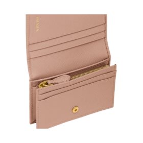 Kleine Saffiano-Leder-Geldbörse 11.2cm
