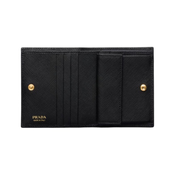 Kleine Saffiano-Leder-Geldbörse 11.2cm