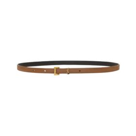 Cassandre extra dünner Gürtel aus glattem Leder 1cm
